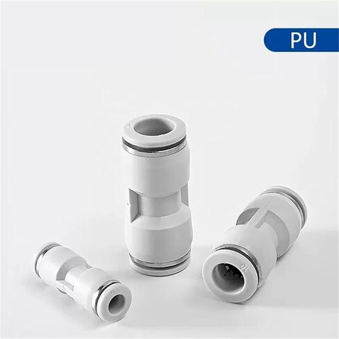 1Pcs Pneumatic Air Pipe Fitting Connectors White PU Straight Quick Connector 4mm 6mm 8mm 10mm Push To Connect Fittings(10mm) in Saudi Arabia
