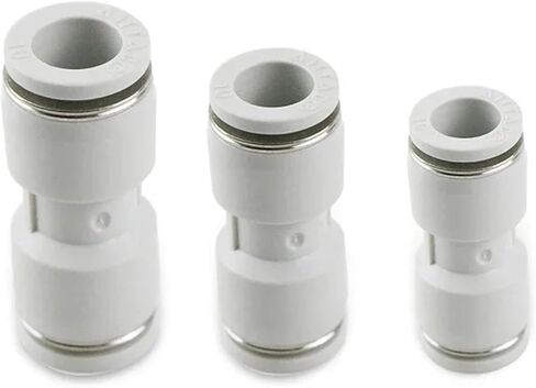 1Pcs Pneumatic Air Pipe Fitting Connectors White PU Straight Quick Connector 4mm 6mm 8mm 10mm Push To Connect Fittings(10mm) in Saudi Arabia