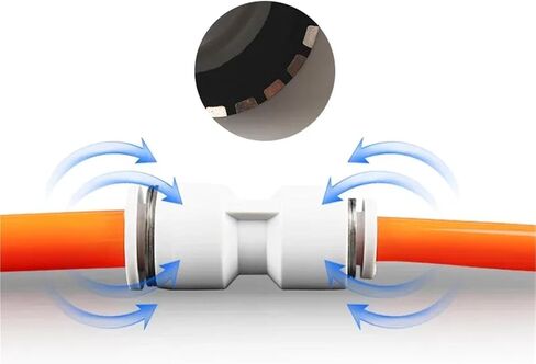 1Pcs Pneumatic Air Pipe Fitting Connectors White PU Straight Quick Connector 4mm 6mm 8mm 10mm Push To Connect Fittings(10mm) in Saudi Arabia