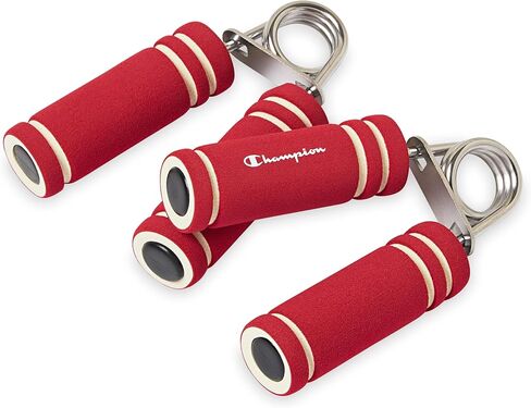 Champion 2-Pack Hand Grip Strengthener, Medium Resistance Grip Strength Trainer with Soft Foam Handles, Forearm and Wrist Trainer for Home Gym Workouts, Stress Relief and Daily Conditioning in Saudi Arabia