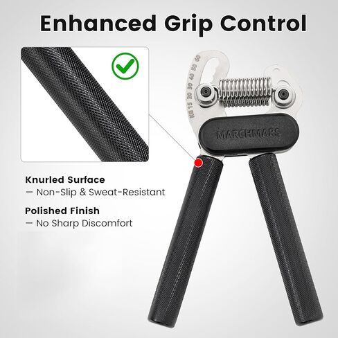 مدرب قوة قبضة زنبركية مزدوجة معدنية بالكامل، مقوي للساعد، مقوي لمقبض اليد، مقاومة قابلة للتعديل (33-132 رطل) - مثالي لقوة القبضة، وبناء العضلات، والتعافي in Kuwait