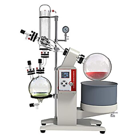 مبخر SE13c.110 SolventVap مع مكثف مصيدة باردة ورافعة طاقة، سعة 5 لتر، 60 هرتز، 110 فولت، 2300 واط، 21 أمبير، عرض 30 بوصة، طول 15.7 بوصة، ارتفاع 42 بوصة in Kuwait