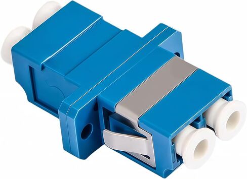 10-Pack LCUPC Duplex Split Fiber Adapter Flange Coupler, Simplex Fiber Connector, Fiber Optic Adapter in Kuwait