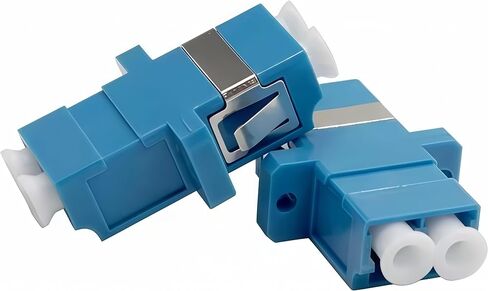 10-Pack LCUPC Duplex Split Fiber Adapter Flange Coupler, Simplex Fiber Connector, Fiber Optic Adapter in Kuwait
