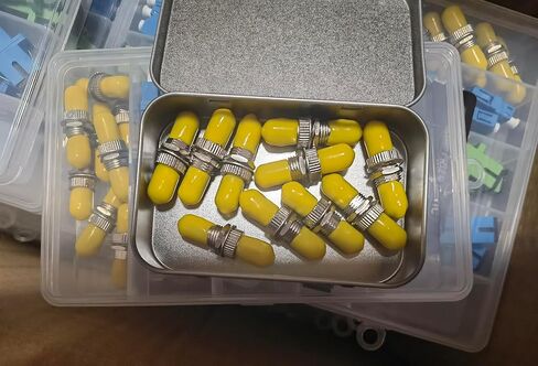 10pack ST to ST Fiber Optic Coupler, ST Adapter for Extending ST Fiber Cables in Kuwait