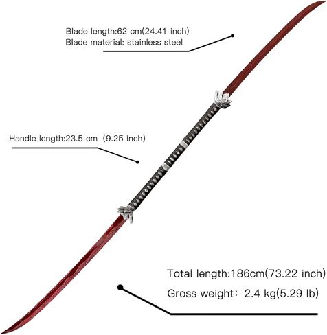 73.22inchs Eleonora's Poleblade Sword，Stainless Steel, with a Beautiful red Blade, Includes a Display Stand, and is Easy to Assemble. Suitable for Collection, Display, and as a Gift for Cosplay in Kuwait