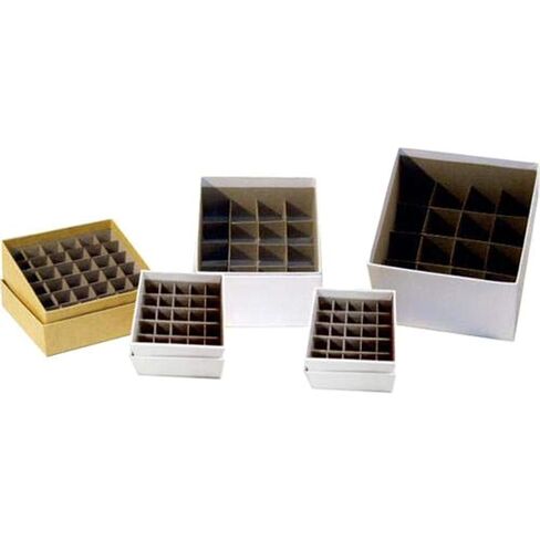 SB3C-100 صناديق تجميد من الورق المقوى الأبيض رقم 100، قياسية، 3 بوصات مع مقسم، مقاس 10 × 10 in Kuwait