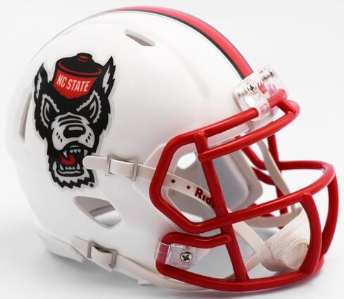 Riddell NCAA North Carolina State Wolfpack Helmet Mini SpeedHelmet Replica Mini Speed Style Tuffy Design, Team Colors, One Size in Saudi Arabia