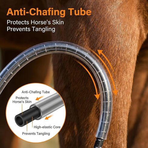 4 Pcs Horse Blanket Leg Straps,20 Inch Adjustable Elastic Replacement with Double-End Clips Securing Surcingle Girth Straps in Saudi Arabia