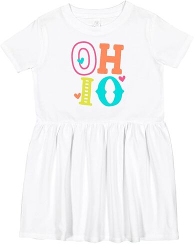 inktastic Ohio Toddler Dress in Saudi Arabia