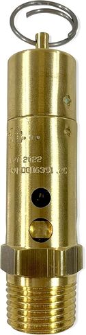 Brass, 1/2" NPT Industrial Hard Seat Safety Pressure Relief Valve, Made In The USA (200 PSI / 395 SCFM) in Saudi Arabia