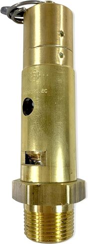 Brass, 3/4" NPT Industrial Hard Seat Safety Pressure Relief Valve, Made In The USA (165 PSI / 634 SCFM) in Saudi Arabia