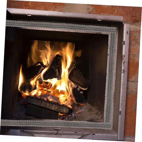 1 Roll Stove Door Gasket Tape Flat Stove Rope High Temperature Resistant Fiberglass Seal for Boilers Ovens Easy to Cut Install Excellent Heat Retention Energy Efficiency in Saudi Arabia