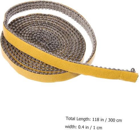 Wood Stove Door Gasket Seal Rope Self-Adhesive Fire Resistant Fiberglass for Fireplace Use Compatible Stoves 1 Roll in Saudi Arabia