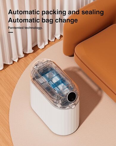 Bathroom Automatic Touchless Trash Can, Self Sealing and Self Changing, Smart Motion Sensor Trash Can with Lid, 2.7 Gallon Waterproof Small Bedroom Garbage Can in Saudi Arabia