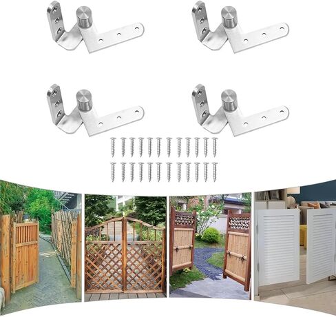 مفصلات أبواب محورية شديدة التحمل 201 من الفولاذ المقاوم للصدأ 4 قطع in Kuwait