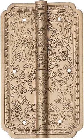 Removable Hinge Vintage Brass Surface Mounted Antique PatternHardware 1Pcs(Black Gold) in Saudi Arabia