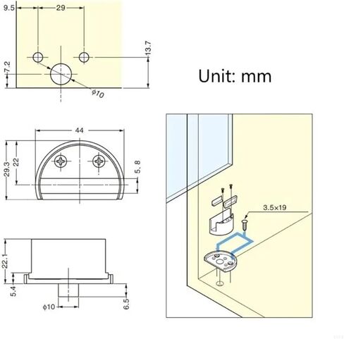 4XFD زجاج دش الأبواب المفصلي استبدال أجزاء 360 درجة دوارة مهاوي 1 قطعة in Kuwait