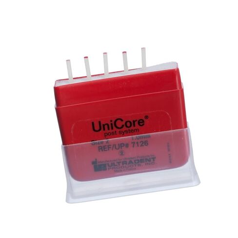 Unicore 7126 نظام عمود الألياف الزجاجية #2 1.0 مم أحمر 5/عبوة in Kuwait