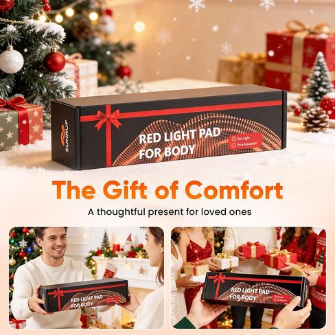 العلاج بالضوء الأحمر للجسم، وسادات علاج قابلة للطي لمفاصل الورك والخصر والكتف والركبة، وسادة إضاءة بالأشعة تحت الحمراء للرجال والنساء هدايا عيد الميلاد مع أشرطة تمديد (أسود) in Kuwait