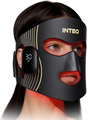 Red Light Therapy for Face 4 Modes, Breathable Red Light Therapy Mask with 4 Color Light Modes, 850NM Infrared LED Face Mask Light Therapy with Timer, Portable Led Mask for Home & Travel in Saudi Arabia
