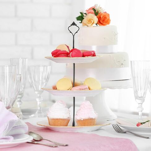 15 Set of Tiered Tray Hardware Kit, Tier Tray Hardware, Tiered Plate Hardware, Fruit Plate Holder Rod Fittings for Wedding Party Serving Cake Fruit Cupcake in Saudi Arabia