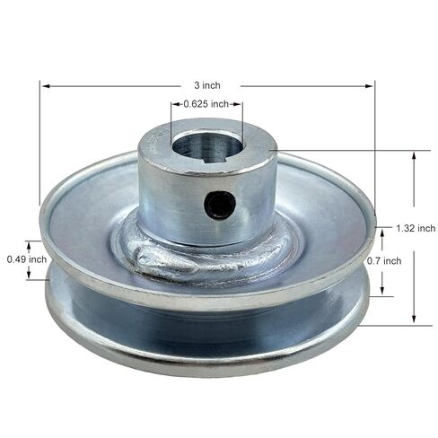 A300-5/8 Single Groove Web Sheaves, v Belt Pulley 5/8 inch bore 3" OD,Motor Pulley Carbon Steel for A 4L 3L V-Belts in Saudi Arabia