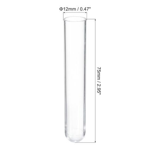 5ml Plastic Test Tubes with Cork Stoppers, 20Pcs 75x12mm Tubes for Scientific Party Decoration Candy Bead Storage Bath Salt Lab Use, Clear in Saudi Arabia