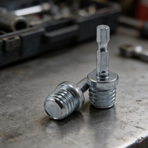 2 قطعة 5/8"-11 خيط ذكر إلى 1/4" محول ساق سداسي، 5/8"-11 خيط UNC إلى 1/4" ساق سداسية، محول مثقاب فولاذي عالي السرعة لقم مطحنة القالب، المثاقب، ومكبس الحفر in Saudi Arabia
