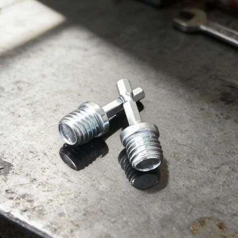 2 قطعة 5/8"-11 خيط ذكر إلى 1/4" محول ساق سداسي، 5/8"-11 خيط UNC إلى 1/4" ساق سداسية، محول مثقاب فولاذي عالي السرعة لقم مطحنة القالب، المثاقب، ومكبس الحفر in Saudi Arabia