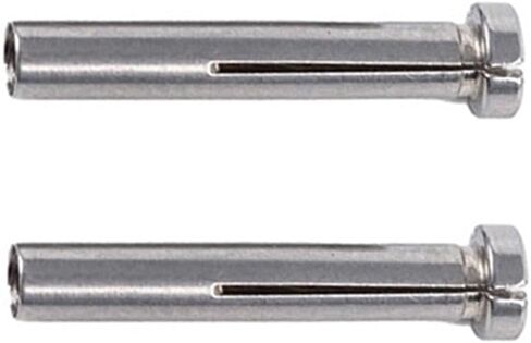 2 قطعة محول مثقاب من الفولاذ المقاوم للصدأ محول كم كوليت 3 مم إلى 2.35 مم مخفض عرقوب متوافق مع آلات النقش وأدوات المحرك الصغير للتثبيت الدقيق في استخدام ورشة العمل in Kuwait