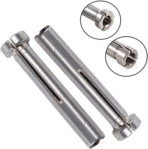 2 قطعة محول مثقاب من الفولاذ المقاوم للصدأ محول كم كوليت 3 مم إلى 2.35 مم مخفض عرقوب متوافق مع آلات النقش وأدوات المحرك الصغير للتثبيت الدقيق في استخدام ورشة العمل in Kuwait