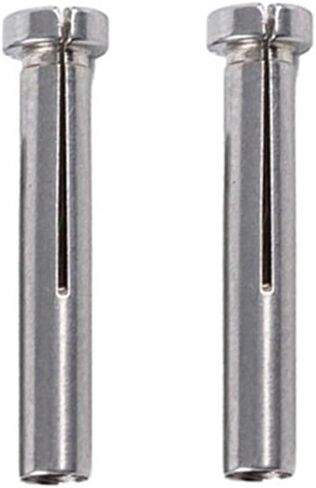 2 قطعة محول مثقاب من الفولاذ المقاوم للصدأ محول كم كوليت 3 مم إلى 2.35 مم مخفض عرقوب متوافق مع آلات النقش وأدوات المحرك الصغير للتثبيت الدقيق في استخدام ورشة العمل in Kuwait