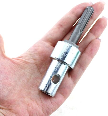 Maxmoral Hardened Steel Round Shank Grounding Auger Adapter 3/4inch to 1/2inch Connection Tool Converter Suitable for Wired and Cordless Drilling in Saudi Arabia