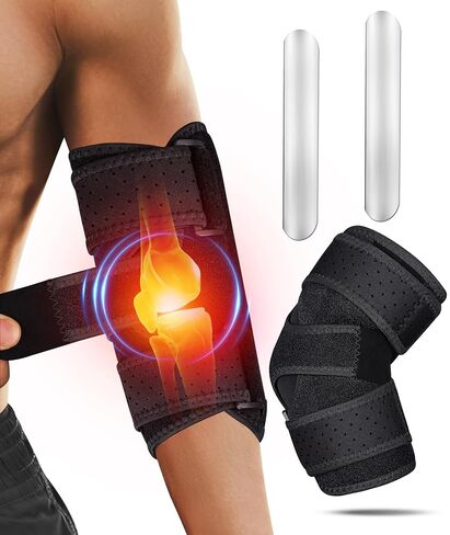 Oyakin Elbow Brace for Cubital Tunnel, Ulnar Nerve Entrapment brace, Adjustable Elbow Splint for Sleeping, Tendonitis, Tennis Elbow, Comfortable Stabilizer Support for Women and Men Fit Most in Saudi Arabia