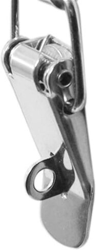 Latch Lock Degrees Duck-Mouth Buckle Hook Lock Stainless Steel Spring Loaded Draw Toggle Latch Clamp Clip Silver Hasp Latch Catch Clasp in Saudi Arabia