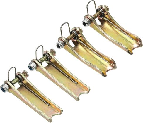 PATIKIL Hook Safety Latch Kit 2 Size, 4Pcs Metal Towing Receiver Hitch for Clevis Hook Trailer, Gold Tone in Saudi Arabia