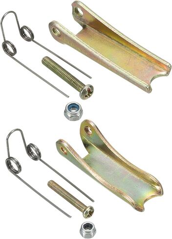 PATIKIL Hook Safety Latch Kit 2 Size, 4Pcs Metal Towing Receiver Hitch for Clevis Hook Trailer, Gold Tone in Saudi Arabia