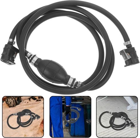 iplusmile Oil Transfer Hose Manual Pump Versatile Siphon for and Water and Lightweight Design for Easy Use for Engines and Applications in Saudi Arabia