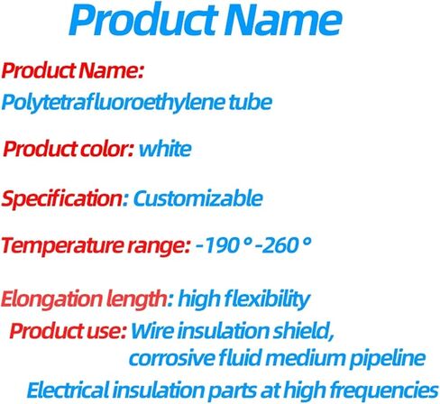 أنبوب خرطوم PTFE أنبوب PTFE أنبوب مقاوم لدرجة الحرارة العالية والحمض والقلويات in Kuwait