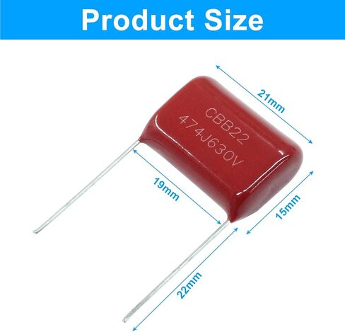 Piutouyar 20 Pack 474J 630V 0.047UF P20 Guitar Tone Capacitor Polypropylene Capacitor for Electric Guitar & Bass in Saudi Arabia