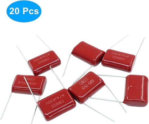 Piutouyar 20 Pack 474J 630V 0.047UF P20 Guitar Tone Capacitor Polypropylene Capacitor for Electric Guitar & Bass in Saudi Arabia