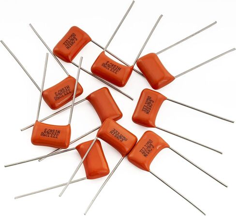 Musiclily Pro NISSEI Japan Orange MPE CBB Metallized Polypropylene Film Capacitors .022uF 5% 630V for Electric Guitar Bass (Set of 2) in Saudi Arabia