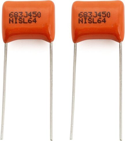 Musiclily Pro NISSEI Japan Orange MPE CBB Metallized Polypropylene Film Capacitors .022uF 5% 630V for Electric Guitar Bass (Set of 2) in Saudi Arabia