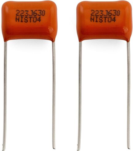 Musiclily Pro NISSEI Japan Orange MPE CBB Metallized Polypropylene Film Capacitors .022uF 5% 630V for Electric Guitar Bass (Set of 2) in Saudi Arabia