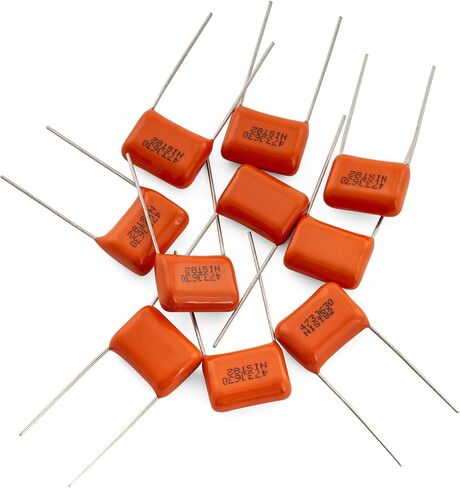 Musiclily Pro NISSEI Japan Orange MPE CBB Metallized Polypropylene Film Capacitors .022uF 5% 630V for Electric Guitar Bass (Set of 2) in Saudi Arabia