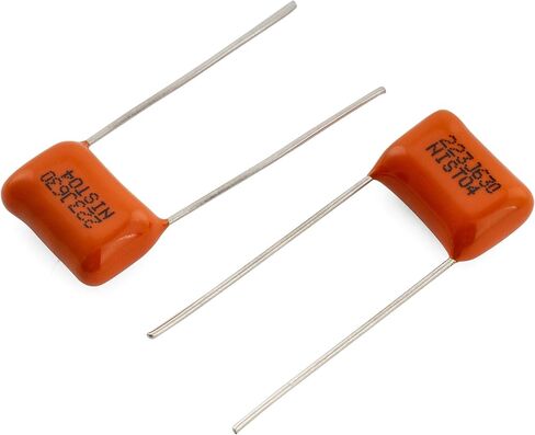 Musiclily Pro NISSEI Japan Orange MPE CBB Metallized Polypropylene Film Capacitors .022uF 5% 630V for Electric Guitar Bass (Set of 2) in Saudi Arabia