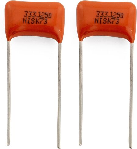 Musiclily Pro NISSEI Japan Orange MPE CBB Metallized Polypropylene Film Capacitors .022uF 5% 630V for Electric Guitar Bass (Set of 2) in Saudi Arabia