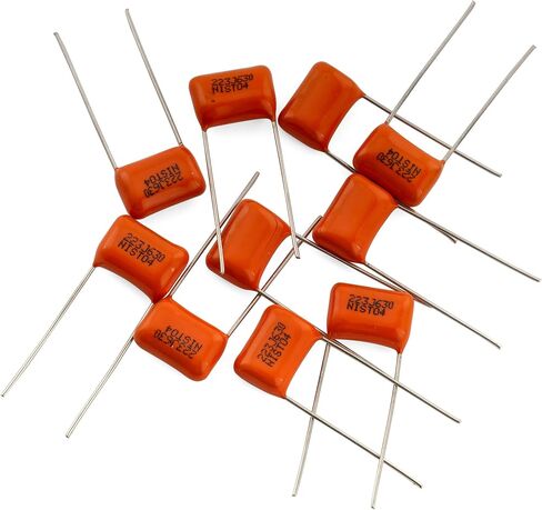 Musiclily Pro NISSEI Japan Orange MPE CBB Metallized Polypropylene Film Capacitors .022uF 5% 630V for Electric Guitar Bass (Set of 2) in Saudi Arabia