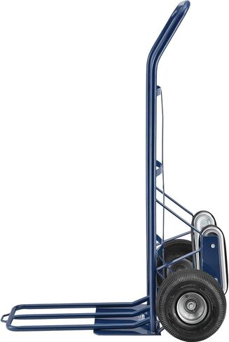 Global Industrial General Purpose Steel Hand Truck with Curved Handle & Stair Climbers, 10" Diameter Pneumatic Wheels, 14" W x 10" L Noseplate, 600 Lb. Capacity in Saudi Arabia